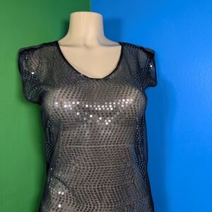 Charlotte Russe Multicolor Sequin Top